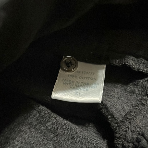 Xirena Rumer Scoop Neck Flutter Sleeve Gauze Tiered Midi Dress Black XL - Picture 11 of 11